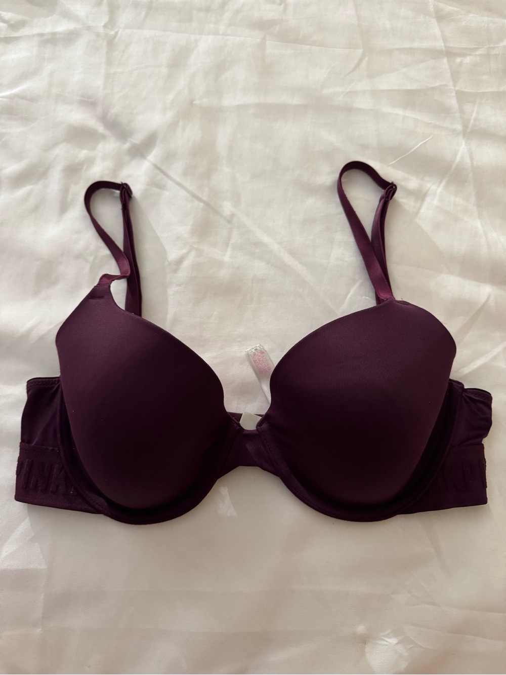 PINK Victoria's Secret Smooth Plunge Bra in Plum